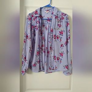 Juniors button down blouse